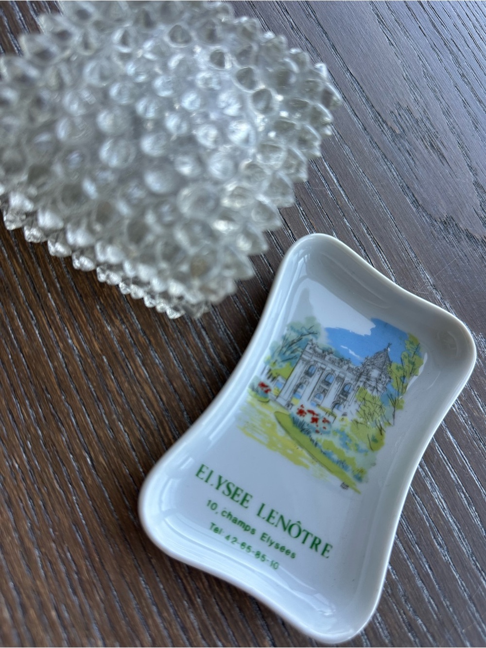 Vintage French porcelain trinket dish (luxury ashtray) Pillivuyt porcelain house - Picture 2 of 3